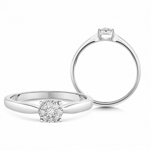 SOFIA DIAMONDS arany eljegyzési gyűrű 0,05 ct gyémánttal  gyűrű UDRG50435W-H-I1