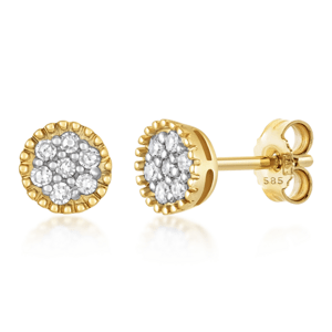 SOFIA DIAMONDS arany fülbevaló gyémánttal 0,22 ct  fülbevaló GEMBO32200-35