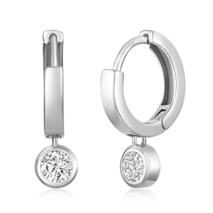 SOFIA ezüst fülbevaló cirkóniákkal  fülbevaló IS028OR098RHWH