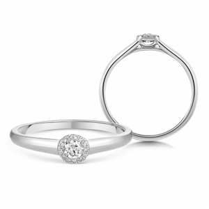 SOFIA DIAMONDS arany eljegyzési gyűrű 0,13 ct gyémánttal  gyűrű UDRG46330W-H-I1
