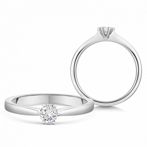 SOFIA DIAMONDS arany eljegyzési gyűrű 0,23 ct H / SI2 gyémánttal  gyűrű UDRG46673W-H-SI2