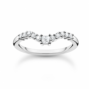 THOMAS SABO gyűrű White stone silver  gyűrű TR2398-051-14