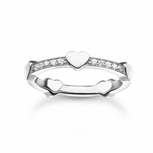 THOMAS SABO gyűrű Szívek ezüst  gyűrű TR2391-051-14