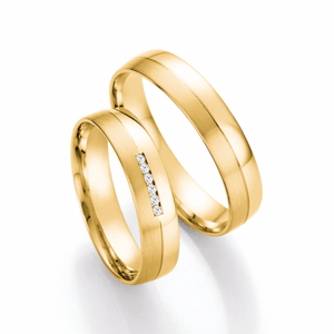 Nászút arany gyűrűk  karikagyűrű 66/41170-045YG+66/41180-045YG