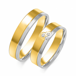 SOFIA női arany karikagyűrű  karikagyűrű ZSOE-352WYG+WG