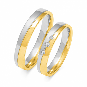 SOFIA női arany karikagyűrű  karikagyűrű ZSOE-200WYG+WG