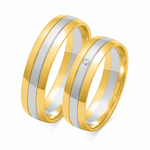 SOFIA női arany karikagyűrű  karikagyűrű ZSOE-11WYG+WG