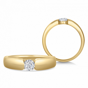 SOFIA DIAMONDS arany eljegyzési gyűrű gyémánttal 0,35 ct  gyűrű BDRB00136YG