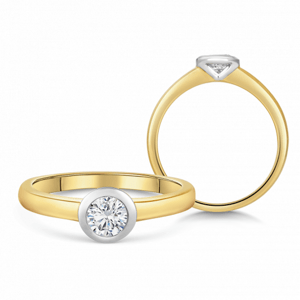 SOFIA DIAMONDS arany eljegyzési gyűrű gyémánttal 0,40 ct  gyűrű BDRB00158YG