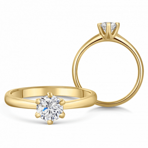 SOFIA DIAMONDS arany eljegyzési gyűrű gyémánttal 0,70 ct  gyűrű BDRB00151YG