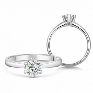 SOFIA DIAMONDS arany eljegyzési gyűrű gyémánttal 0,70 ct  gyűrű BDRB00151WG
