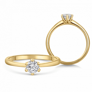 SOFIA DIAMONDS arany eljegyzési gyűrű gyémánttal 0,50 ct  gyűrű BDRB00150YG