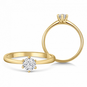 SOFIA DIAMONDS arany eljegyzési gyűrű gyémánttal 0,40 ct  gyűrű BDRB00149YG