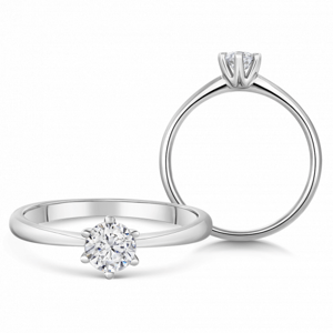 SOFIA DIAMONDS arany eljegyzési gyűrű gyémánttal 0,40 ct  gyűrű BDRB00149WG