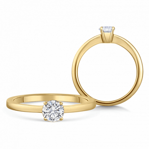 SOFIA DIAMONDS arany eljegyzési gyűrű gyémánttal 0,50 ct  gyűrű BDRB90348YG