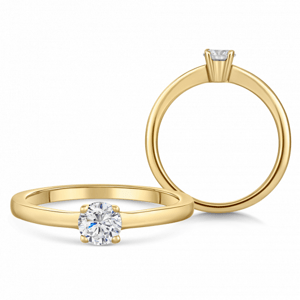 SOFIA DIAMONDS arany eljegyzési gyűrű gyémánttal 0,40 ct  gyűrű BDRB90347YG