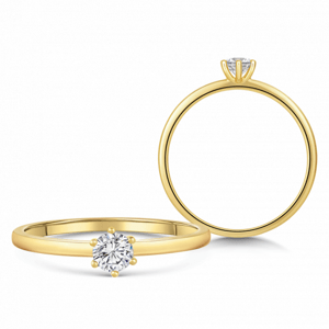 SOFIA DIAMONDS arany eljegyzési gyűrű gyémánttal 0,25 ct  gyűrű BDRB00083YG