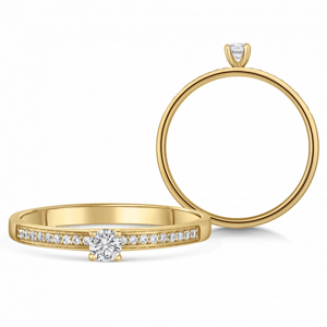 SOFIA DIAMONDS arany eljegyzési gyűrű gyémántokkal 0,15 ct  gyűrű BDRB00213YG