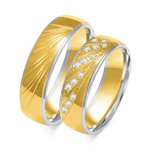 SOFIA arany női karikagyűrű  karikagyűrű ZSB-209WYG+WG