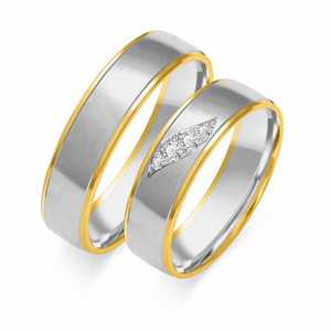 SOFIA arany női karikagyűrű  karikagyűrű ZSB-201WYG+WG