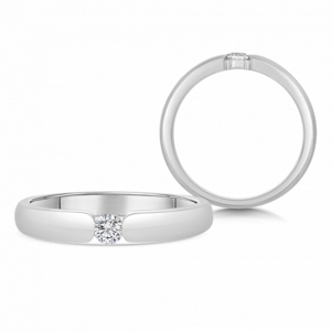 SOFIA DIAMONDS arany eljegyzési gyűrű gyémánttal 0,13 ct  gyűrű BDRB00073WG