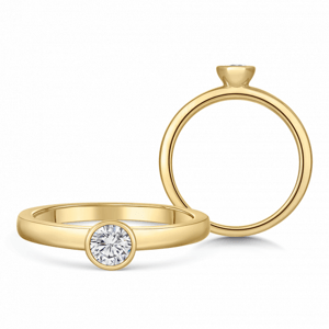 SOFIA DIAMONDS arany eljegyzési gyűrű gyémánttal 0,25 ct  gyűrű BDRB00078YG