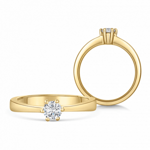 SOFIA DIAMONDS arany eljegyzési gyűrű gyémánttal 0,25 ct  gyűrű BDRB00070YG