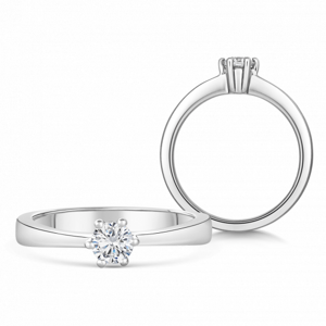 SOFIA DIAMONDS arany eljegyzési gyűrű gyémánttal 0,25 ct  gyűrű BDRB00070WG