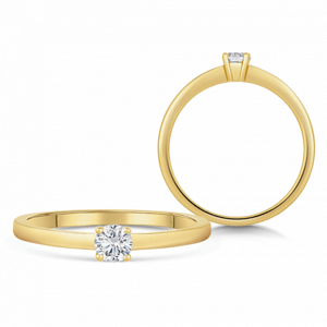 SOFIA DIAMONDS arany eljegyzési gyűrű gyémánttal 0,20 ct  gyűrű BDRB00064YG
