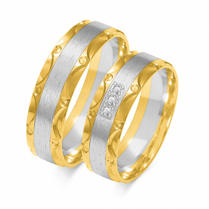 SOFIA arany női karikagyűrű  karikagyűrű ZSA-230WYG+WG