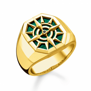 THOMAS SABO gyűrű Compass green  gyűrű TR2274-140-6