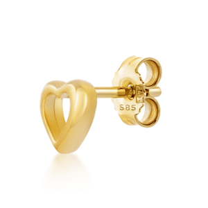 SOFIA arany fél pár fülbevaló szív  fülbevaló SJ234538.400