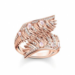 THOMAS SABO gyűrű Phoenix wing with pink stones rose gold  gyűrű TR2409-323-9
