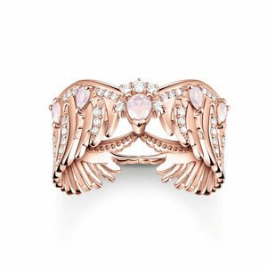 THOMAS SABO gyűrű Phoenix wing with pink stones rose gold  gyűrű TR2411-323-9