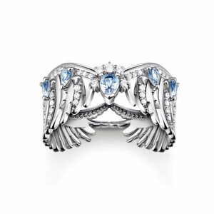 THOMAS SABO gyűrű Phoenix wing with blue stones silver  gyűrű TR2411-644-1