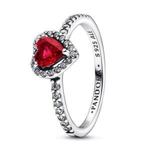 PANDORA Piros szív gyűrű  gyűrű 198421C02