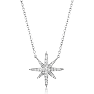 SOFIA ezüst nyaklánc cirkóniás csillaggal  nyaklánc IS028CT311RHWH