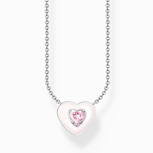 THOMAS SABO nyaklánc Heart with pink stones  nyaklánc KE2184-041-9