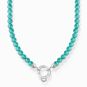 THOMAS SABO charm nyaklánc Turquoise beads  nyaklánc KE2187-405-17