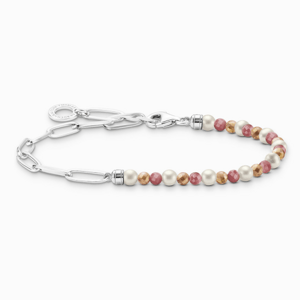 THOMAS SABO karkötő Colourful beads, white pearls and chain links  karkötő A2099-350-7