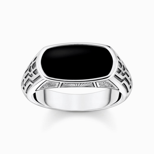 THOMAS SABO gyűrű Black onyx silver  gyűrű TR2429-507-11