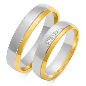 SOFIA arany női karikagyűrű  karikagyűrű ZSOE-164WYG+WG