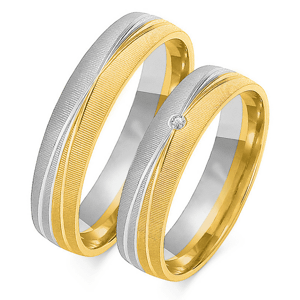 SOFIA arany férfi gyűrű  karikagyűrű ZSOE-214MYG+WG