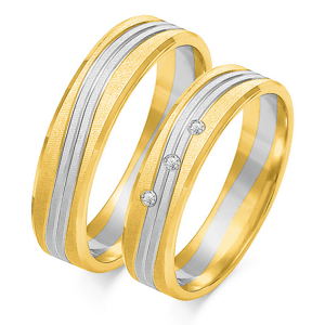 SOFIA arany női karikagyűrű  karikagyűrű ZSOE-220WYG+WG