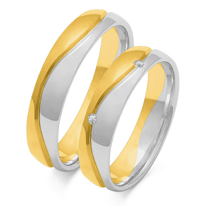 SOFIA arany női karikagyűrű  karikagyűrű ZSOE-244WYG+WG