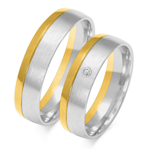 SOFIA arany női karikagyűrű  karikagyűrű ZSOE-288WYG+WG