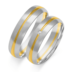 SOFIA arany női karikagyűrű  karikagyűrű ZSOE-305WYG+WG