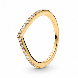 PANDORA aranyozott Csillogó kívánság gyűrű  gyűrű 168758C01
