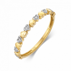 SOFIA DIAMONDS arany gyűrű gyémántokkal 0,018 ct  gyűrű GEMBG28619-18