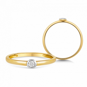SOFIA DIAMONDS arany eljegyzési gyűrű 0,05 ct gyémánttal  gyűrű GEMBG23733-13